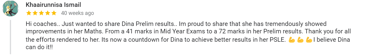 Picture of MasterMaths Student, Majdina, google review of MasterMaths