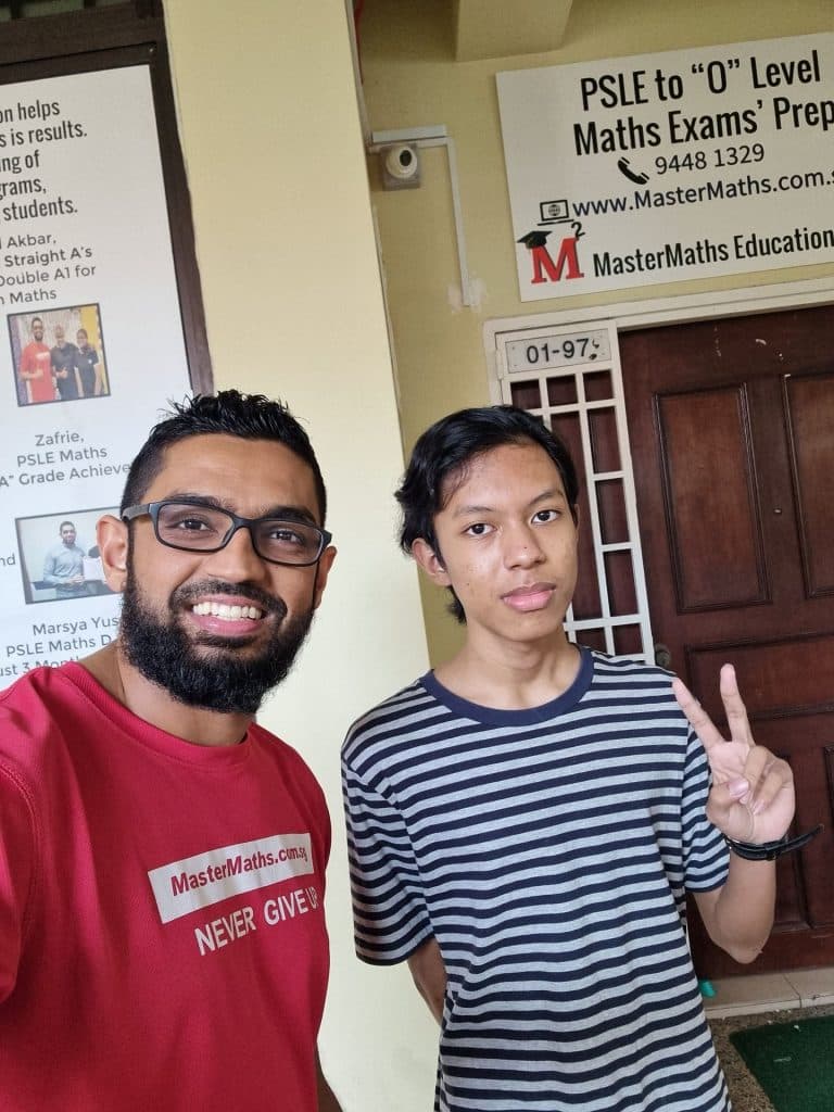 Picture of MasterMaths Student Remy Qairish O Level E.Maths & A.Maths