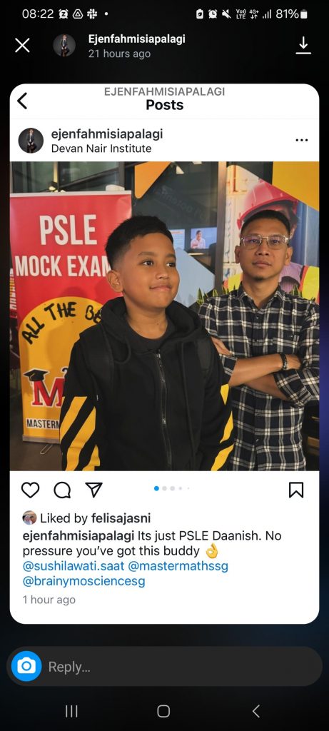 Parent's Sharing on PSLE Mock Exams