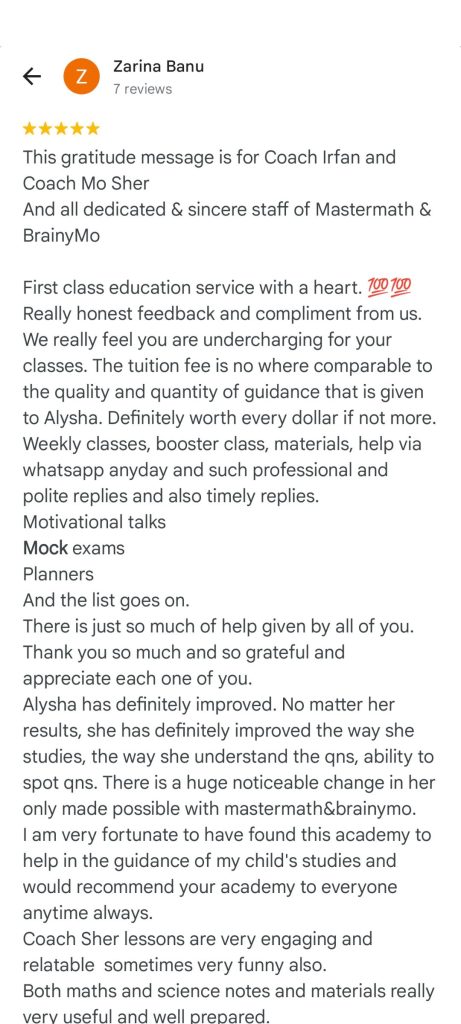 Google Reviews for Mock Exam (1)