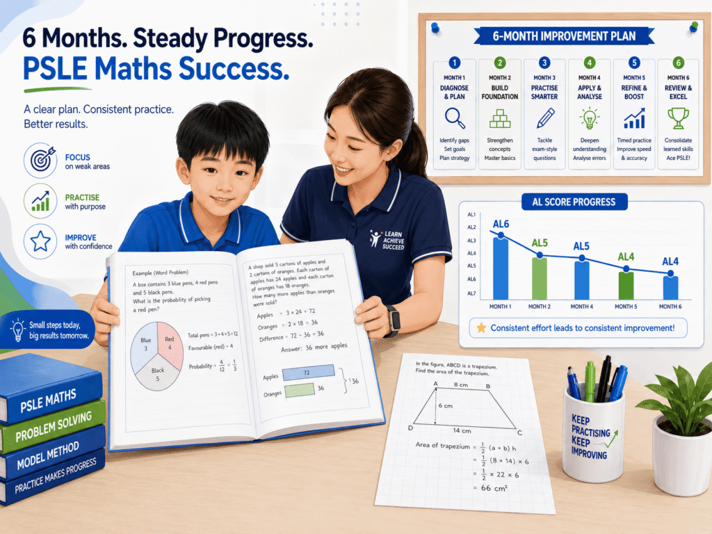 improve PSLE maths score with 6 month revision plan