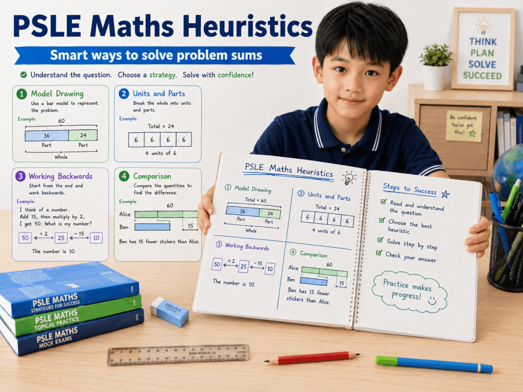 PSLE maths heuristics model drawing example