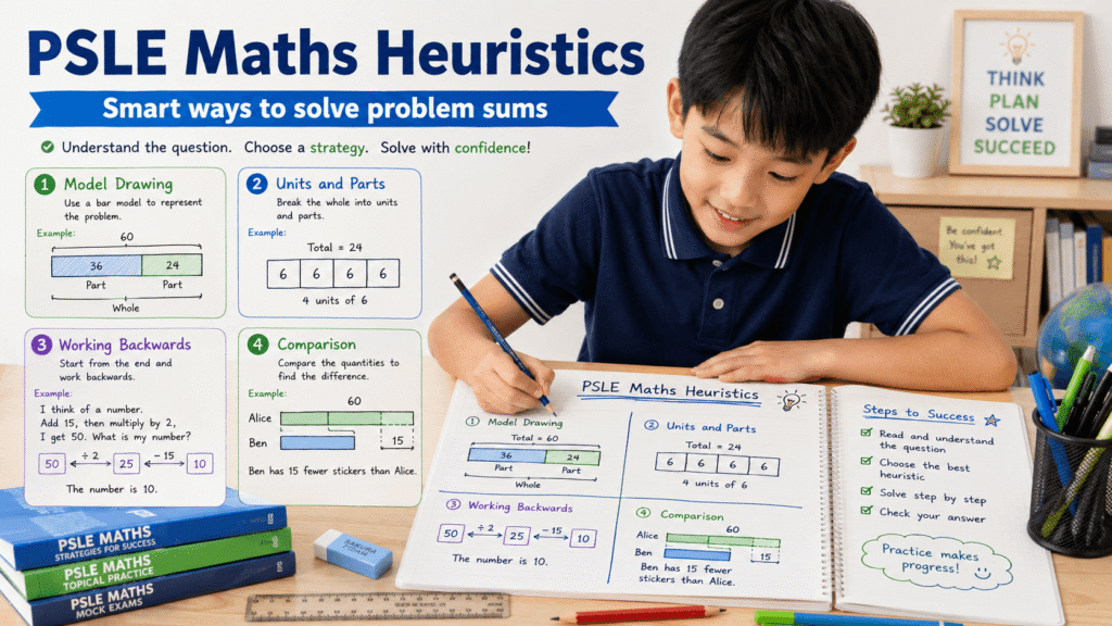 PSLE maths heuristics model drawing example