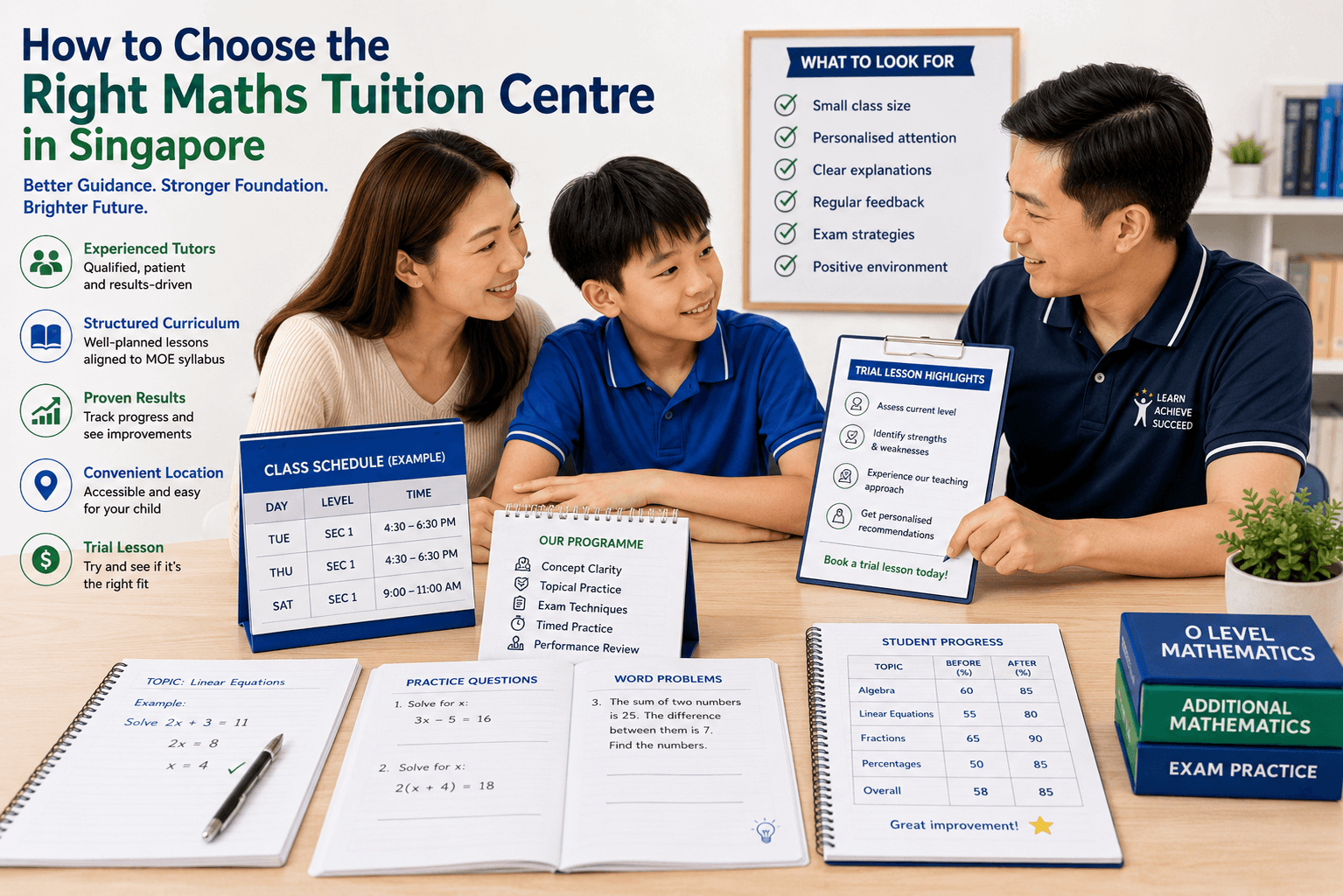 choose maths tuition centre Singapore parent guide