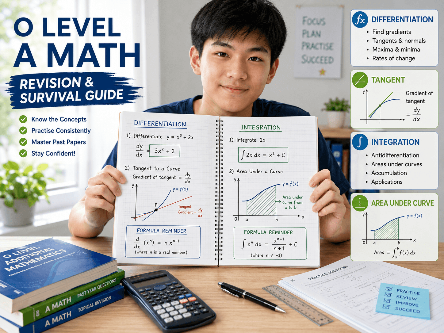 O Level differentiation integration A Math survival guide