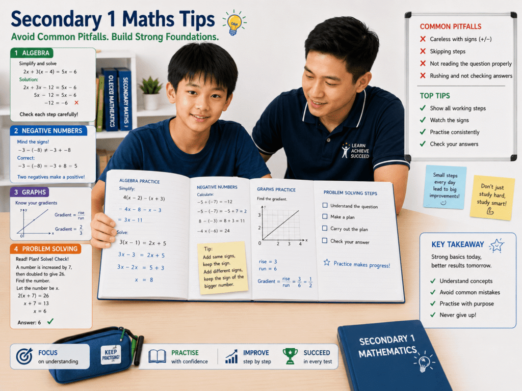 secondary 1 maths tips Singapore common pitfalls